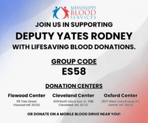 Mississippians Unite to Support Deputy Yates Rodney Through Blood Donation