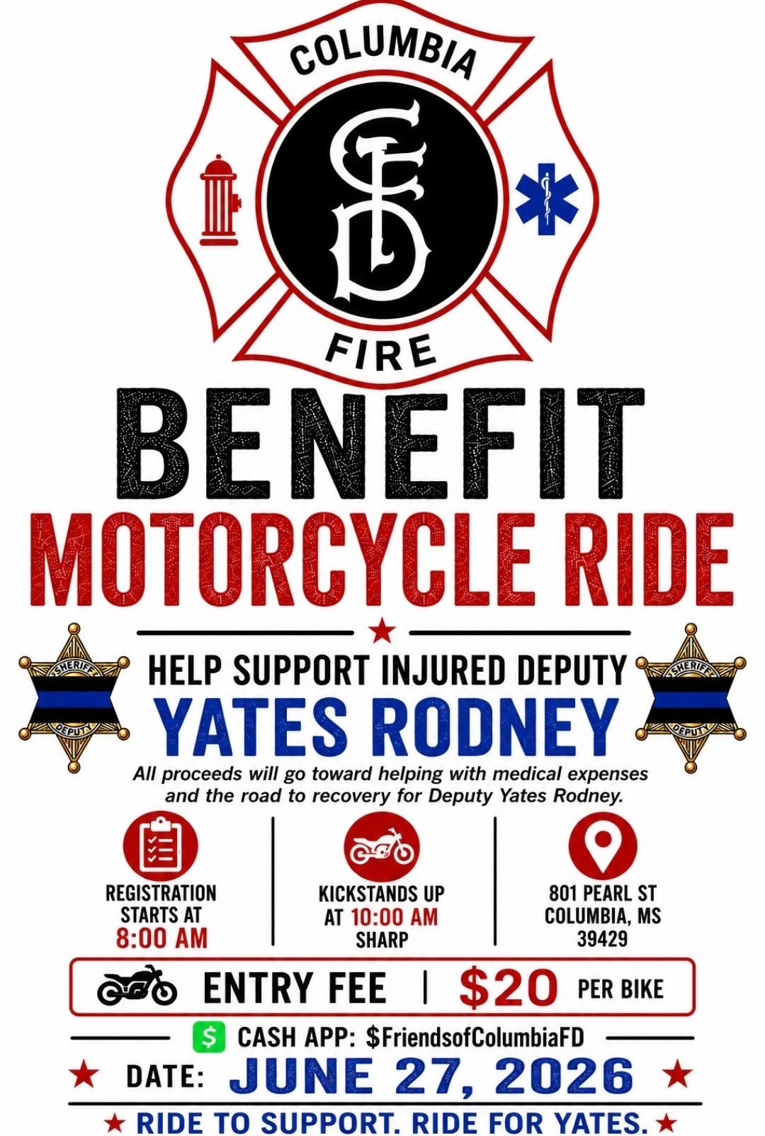 Benefit Motorcycle Ride