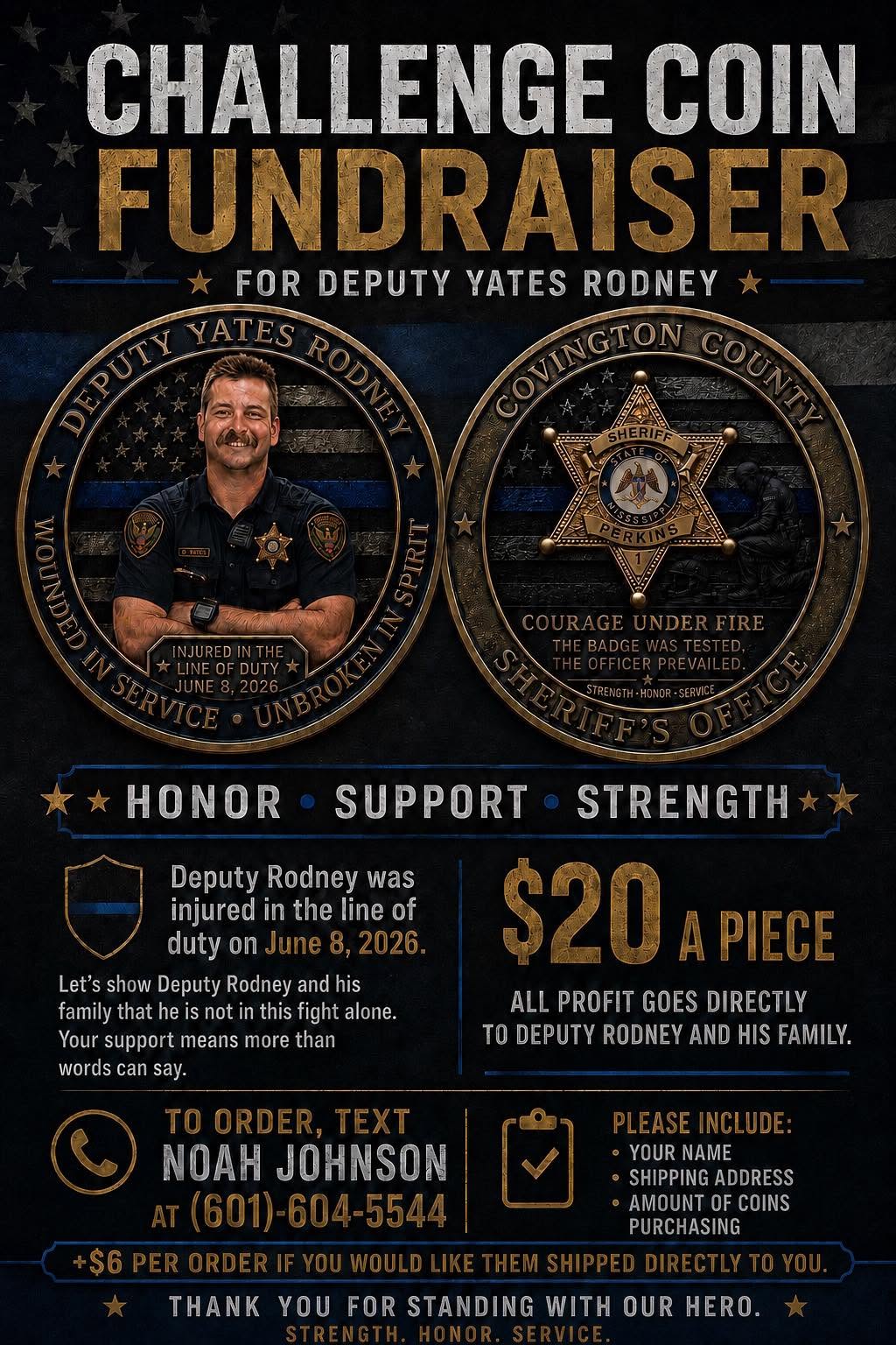 Limited Edition Challenge Coin Fundraiser